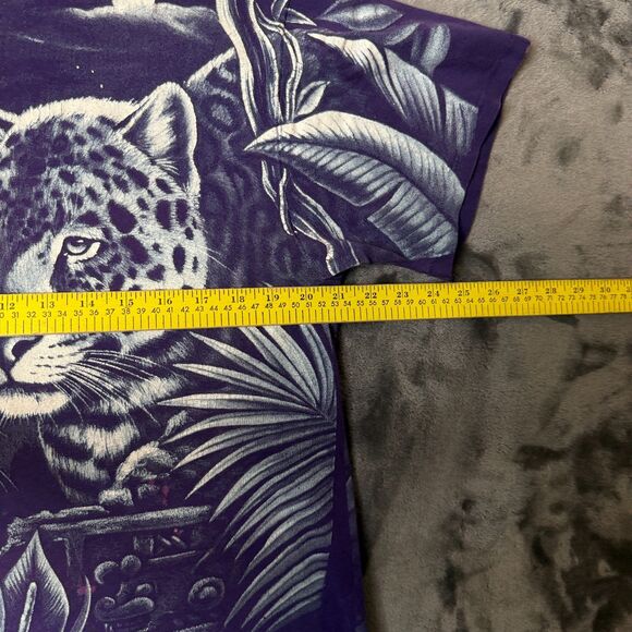 Vintage Harlequin Nature All Over Print T-Shirt Size Large Cheetah - Picture 5 of 7